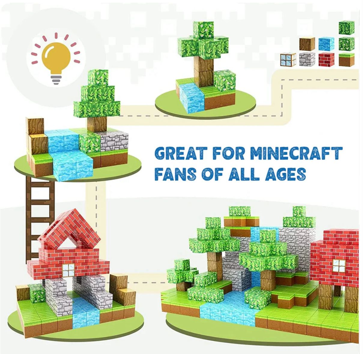 WisteriaLane Magnetic Building Blocks - Ghost Adventures | 200pcs