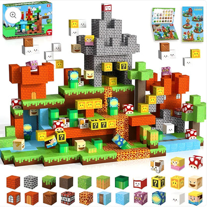 WisteriaLane Magnetic Building Blocks - Fun Time | 150pcs