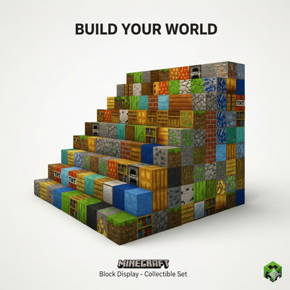 Minecraft Magnetic Blocks - Mix And Match | 200pcs | 300pcs | 500pcs